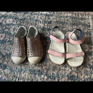 Native Shoes kids lot - toddler/little kid girls size 11C